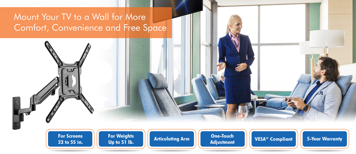 Tripp Lite TV Wall Mount FullMotion Swivel Tilt with Fully