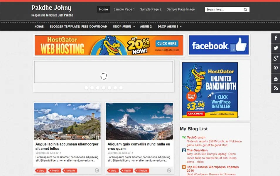 40+ Latest Free Gallery Style Blogger Templates 2019 » CSS Author