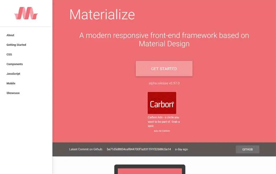 25+ Best Material Design Frameworks » CSS Author