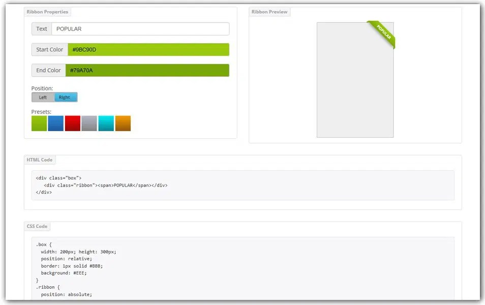 The Ultimate Collection Of CSS Generators » CSS Author