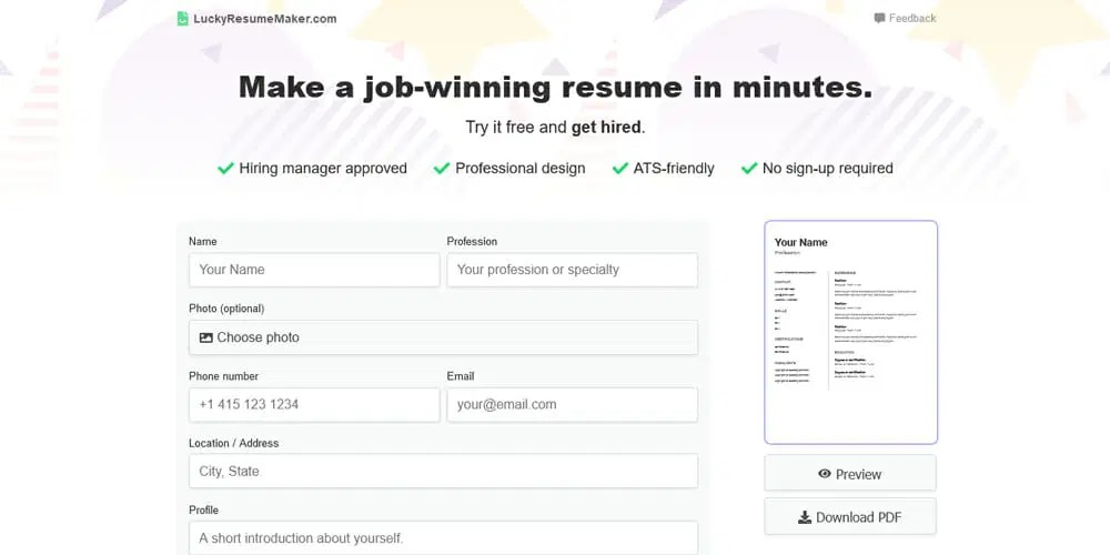 Best Online Resume Builders Free & Premium » CSS Author