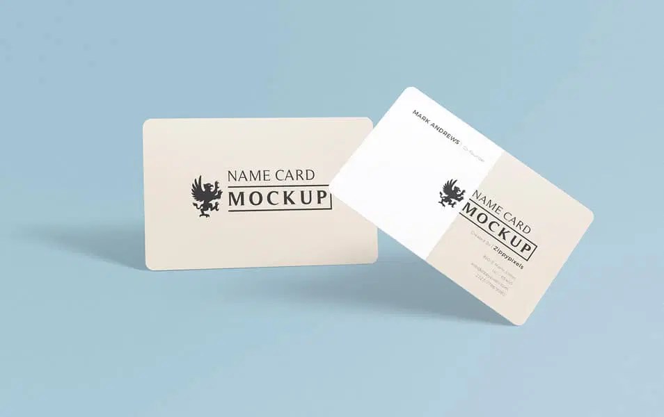 Exquisite Free Name Card Mockup PSD » CSS Author