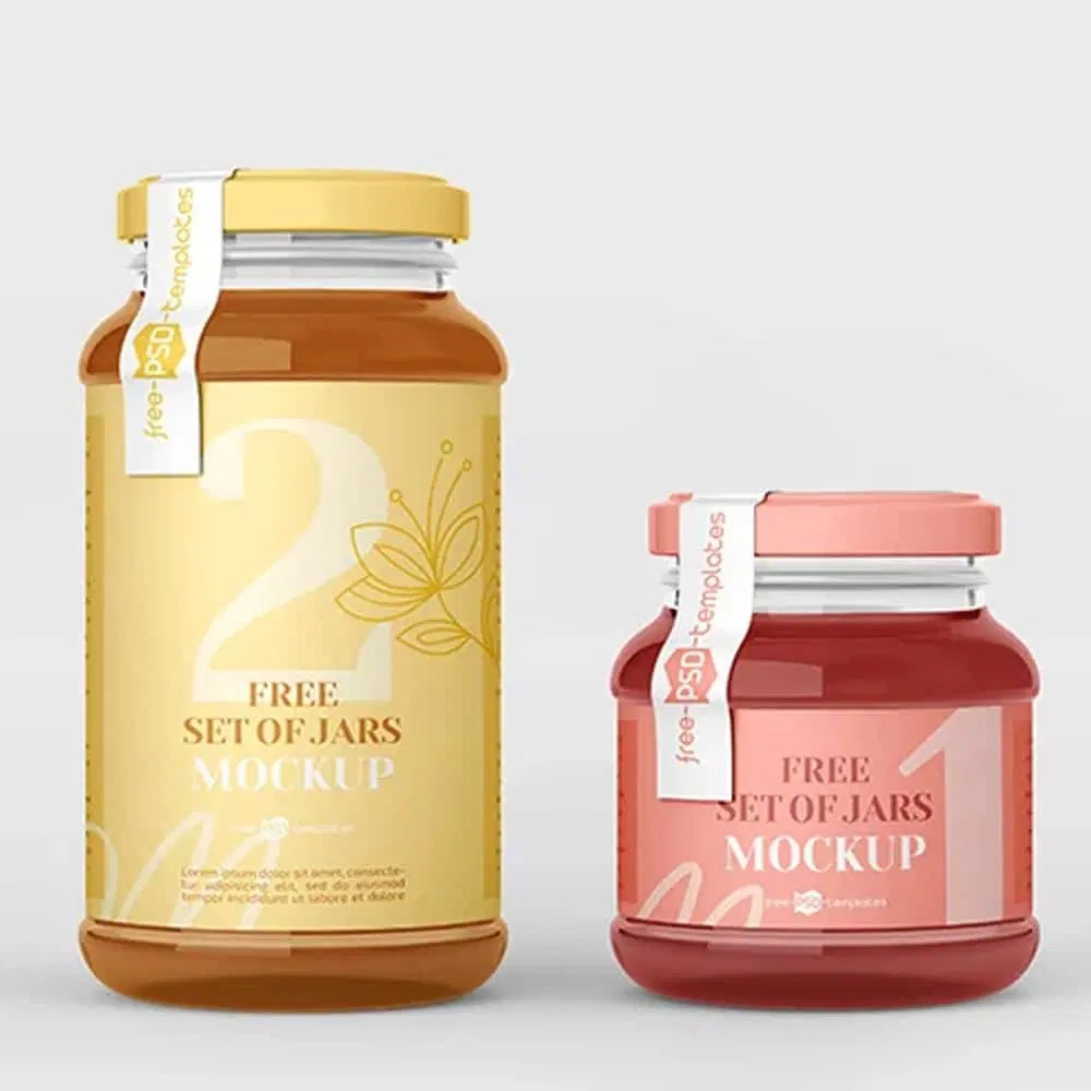Free Jar Set Mockup In PSD » CSS Author