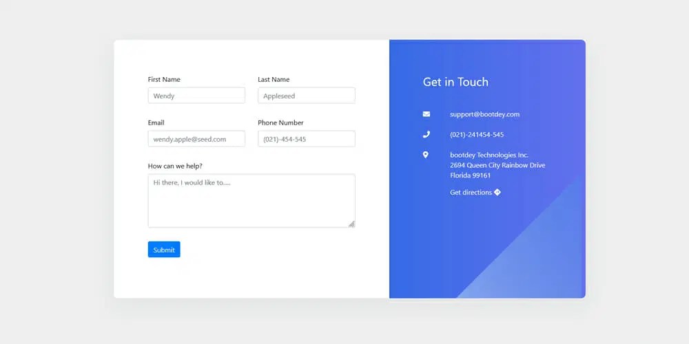 Free Bootstrap Form Templates