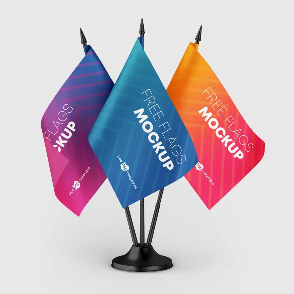 Free Desk Flags Mockup » CSS Author
