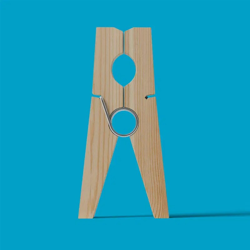 Free Front View Clothespin Mockup » CSS Author