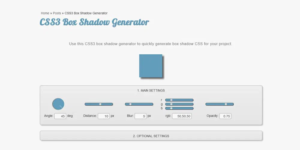 Amazing CSS Shadow Generator Tools Online