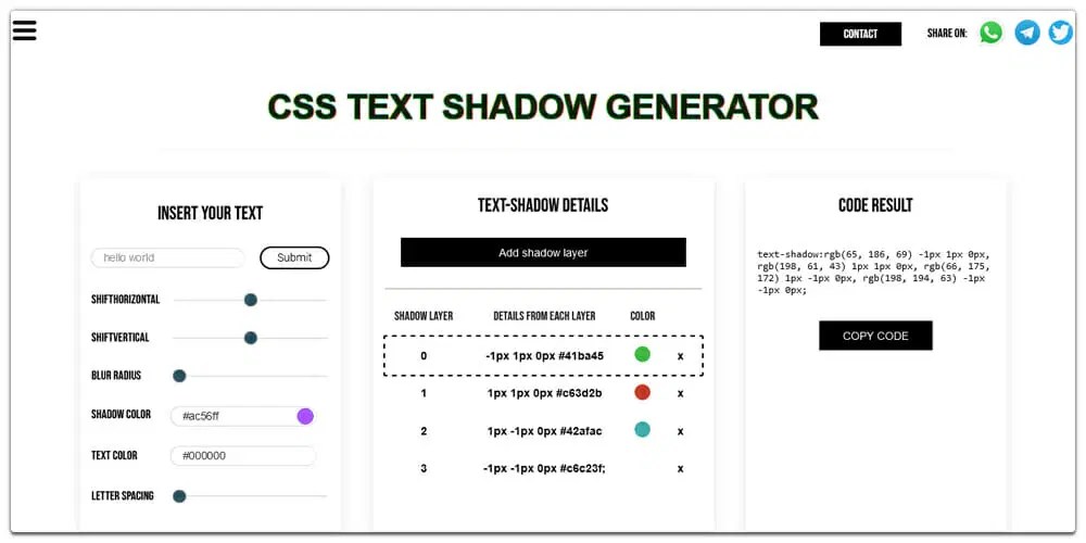 Amazing CSS Shadow Generator Tools Online