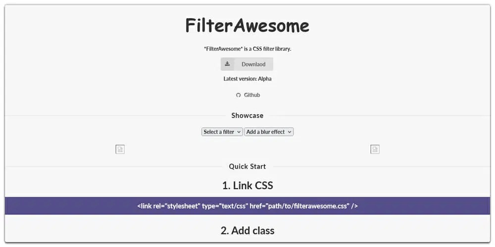 CSS Filter Generators & Libraries » CSS Author