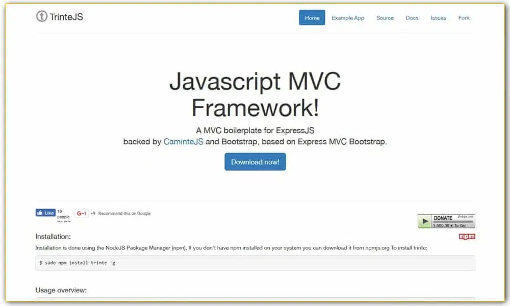 100+ Best Node.js Frameworks » CSS Author
