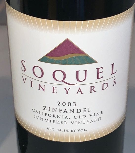2003 Soquel Vineyards Old Vine Zinfandel Schmierer Vineyard, USA