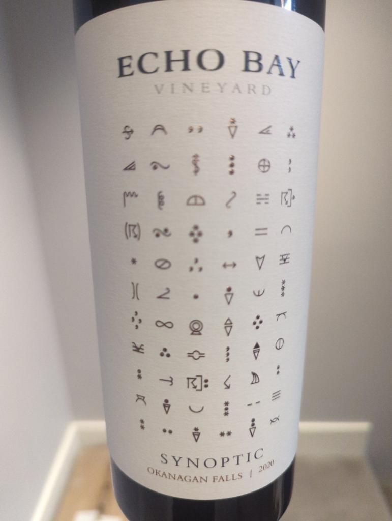 2020 Echo Bay Vineyard Synoptic, Canada, British Columbia, Okanagan Valley, Okanagan Falls