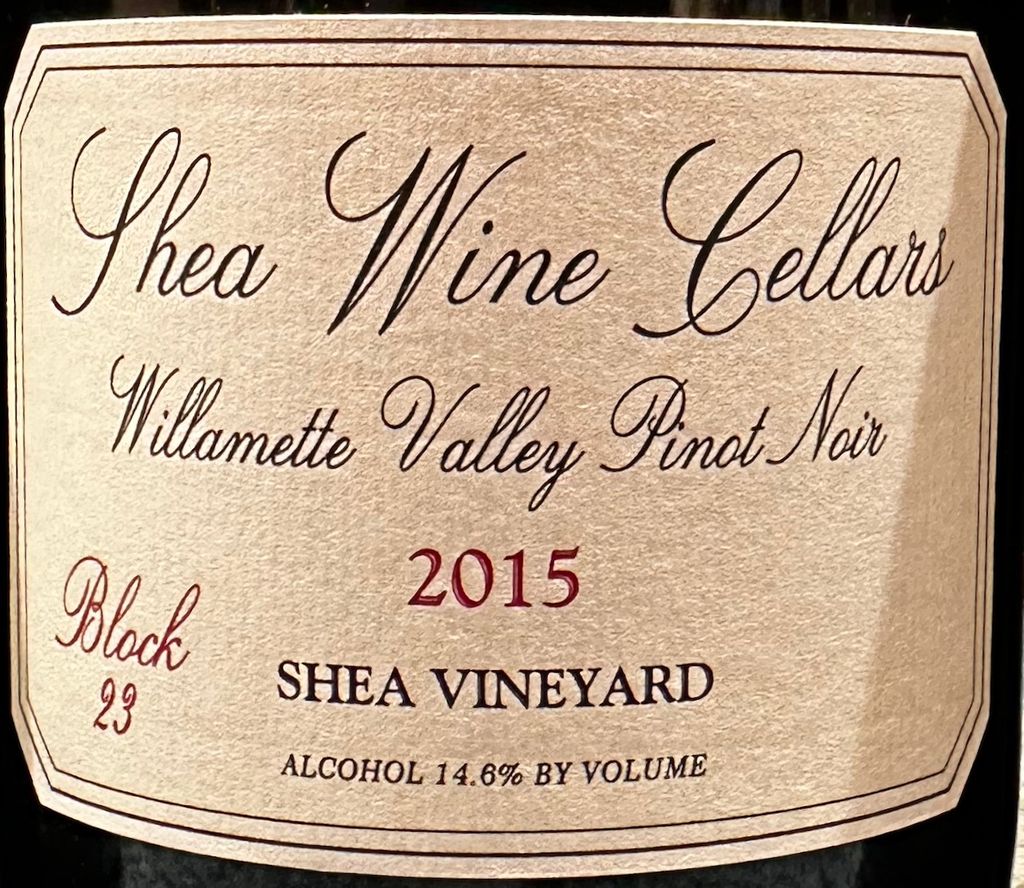 2015 Shea Wine Cellars Pinot Noir Block 23 Shea Vineyard, USA, Oregon