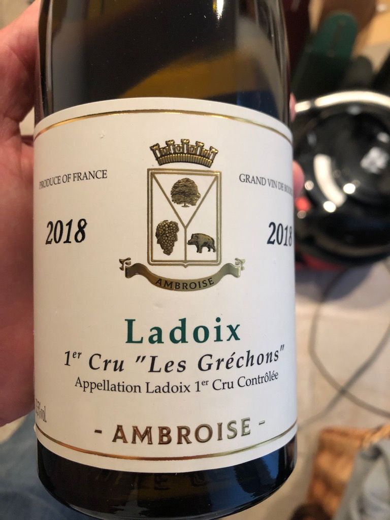 2018 Maison Bertrand Ambroise Ladoix 1er Cru Les Gréchons Blanc, France