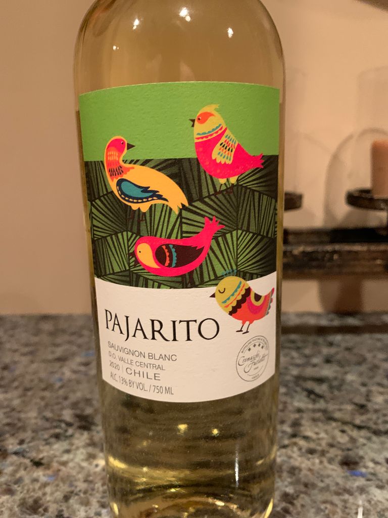 2019 PAJARITO Sauvignon Blanc, Chile, Central Valley CellarTracker