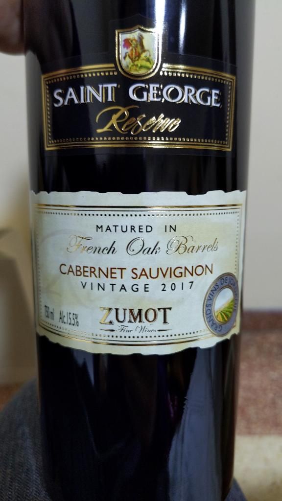2017 Zumot winery Sauvignon Saint Reserve, Jordan, Madaba CellarTracker