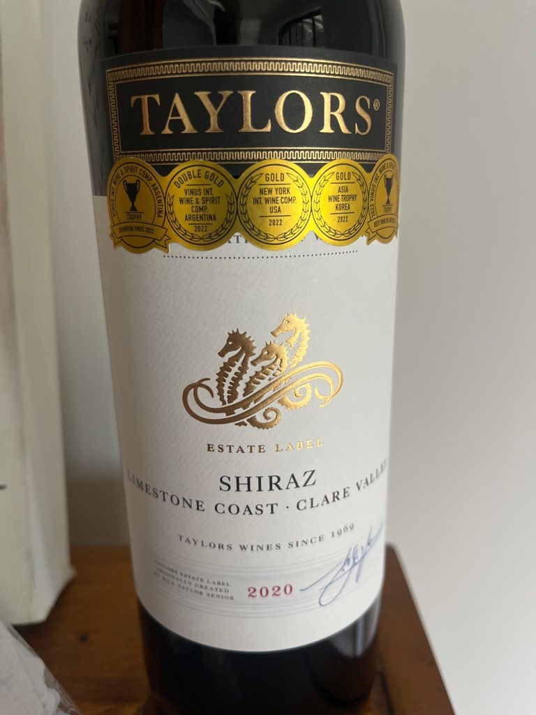 2021 Taylors Shiraz Estate Label, Australia, South Australia, Mount