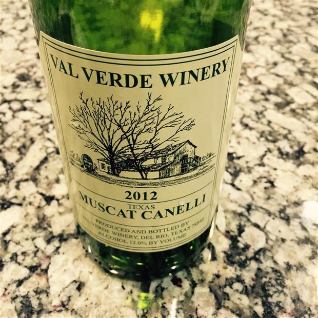 2016 Val Verde Winery Muscat Canelli Muscat Canelli, USA, Texas, Texas