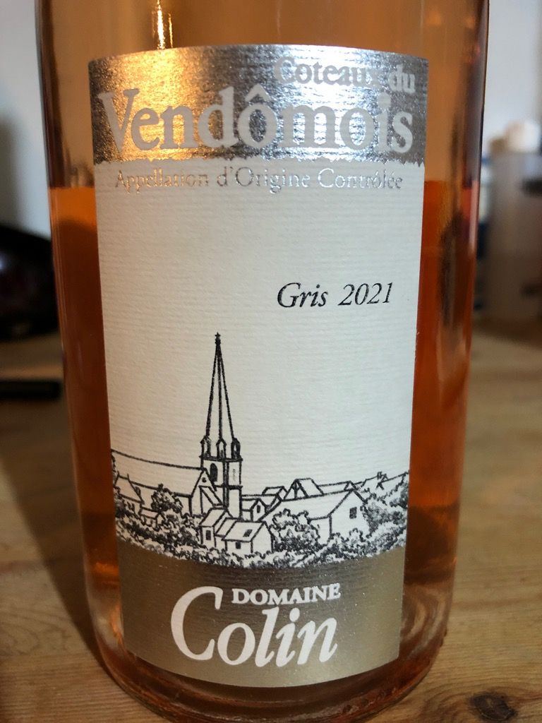 2021 Patrice Colin Coteaux du Vendômois Gris, France, Loire Valley