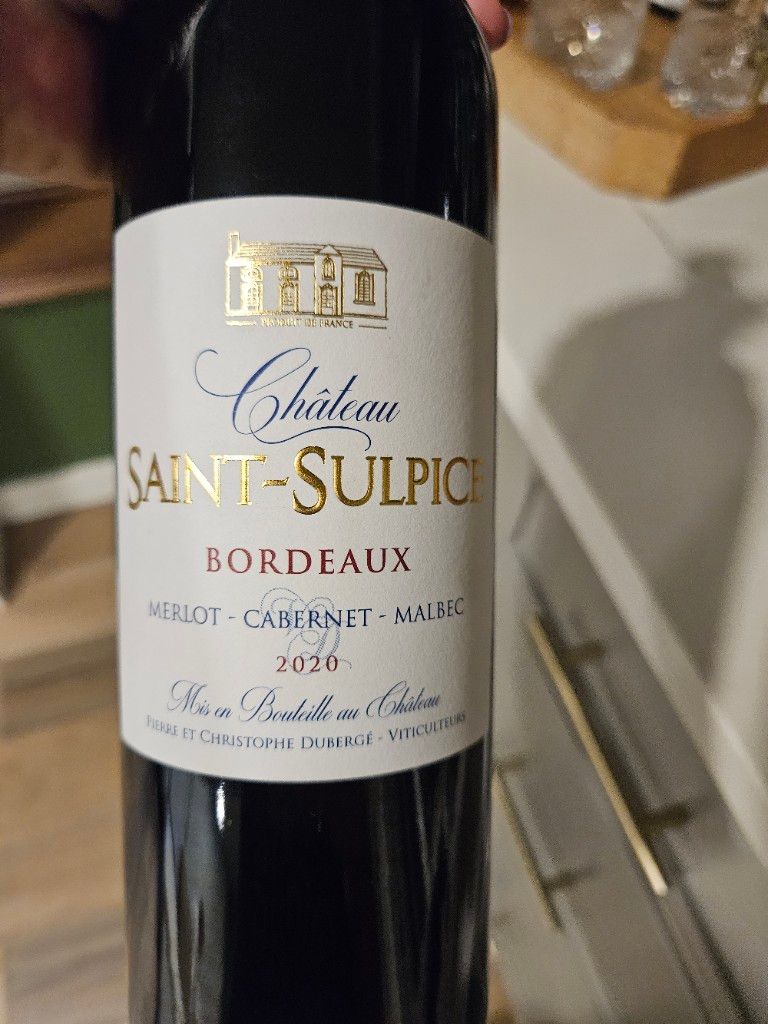 2020 Château SaintSulpice, France, Bordeaux CellarTracker