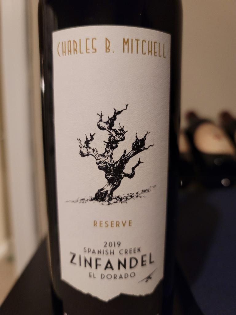 2019 Charles B Mitchell Zinfandel Reserve Spanish Creek Vineyard, USA, California, Sierra