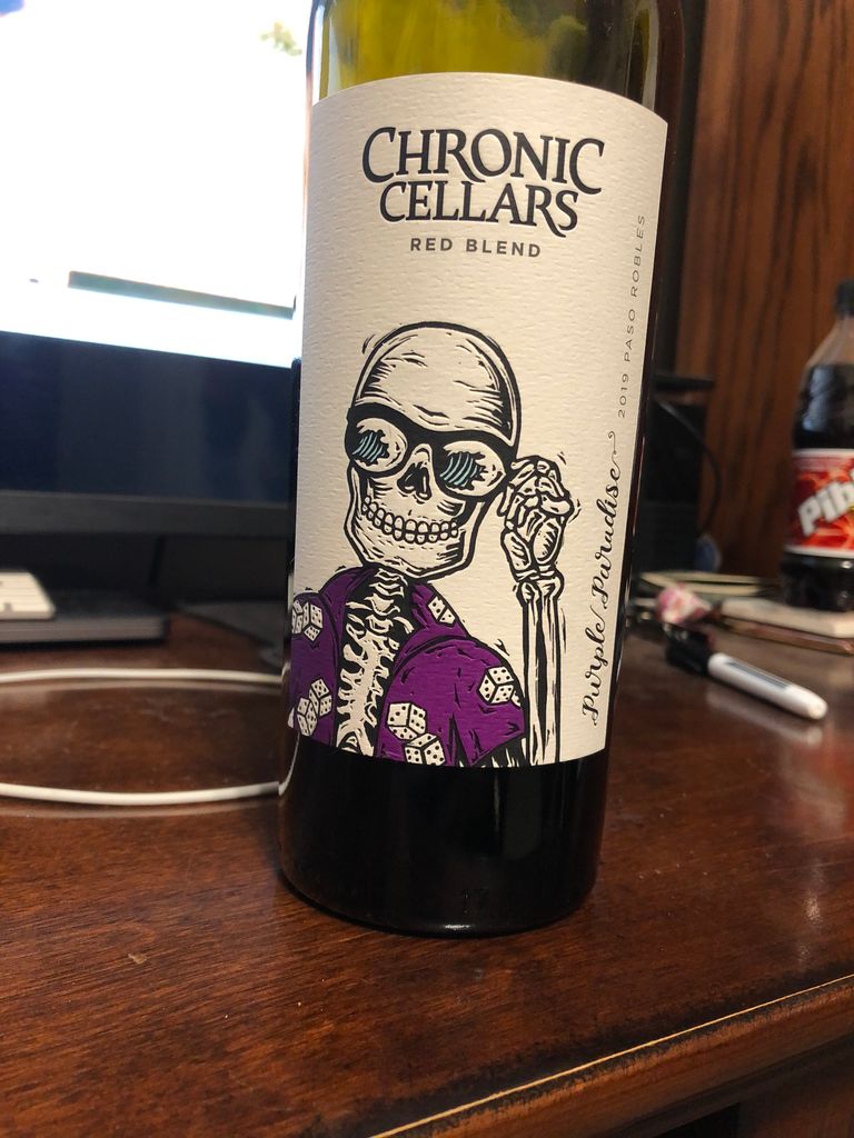 2019 Chronic Cellars Purple Paradise, USA, California, Central Coast