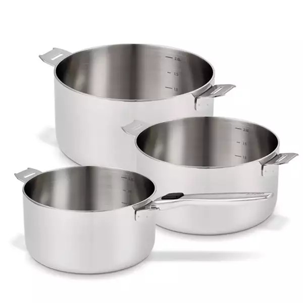 Casserole inox poignée amovible Nos casseroles inox Cuisin'Store
