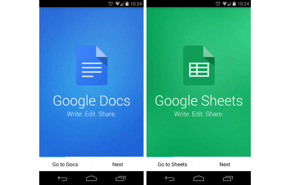 Cult of Android Official Google Docs & Sheets apps now
