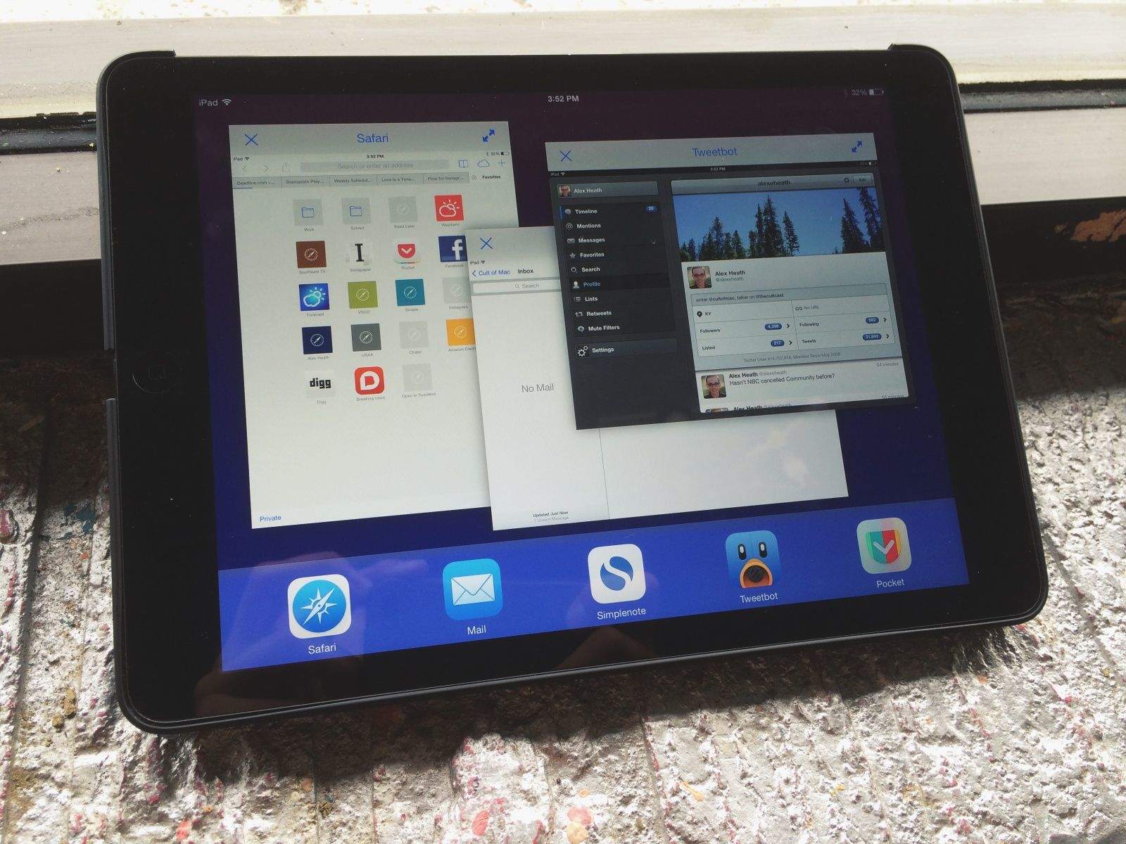 I tried splitscreen multitasking on the iPad, and here's what I