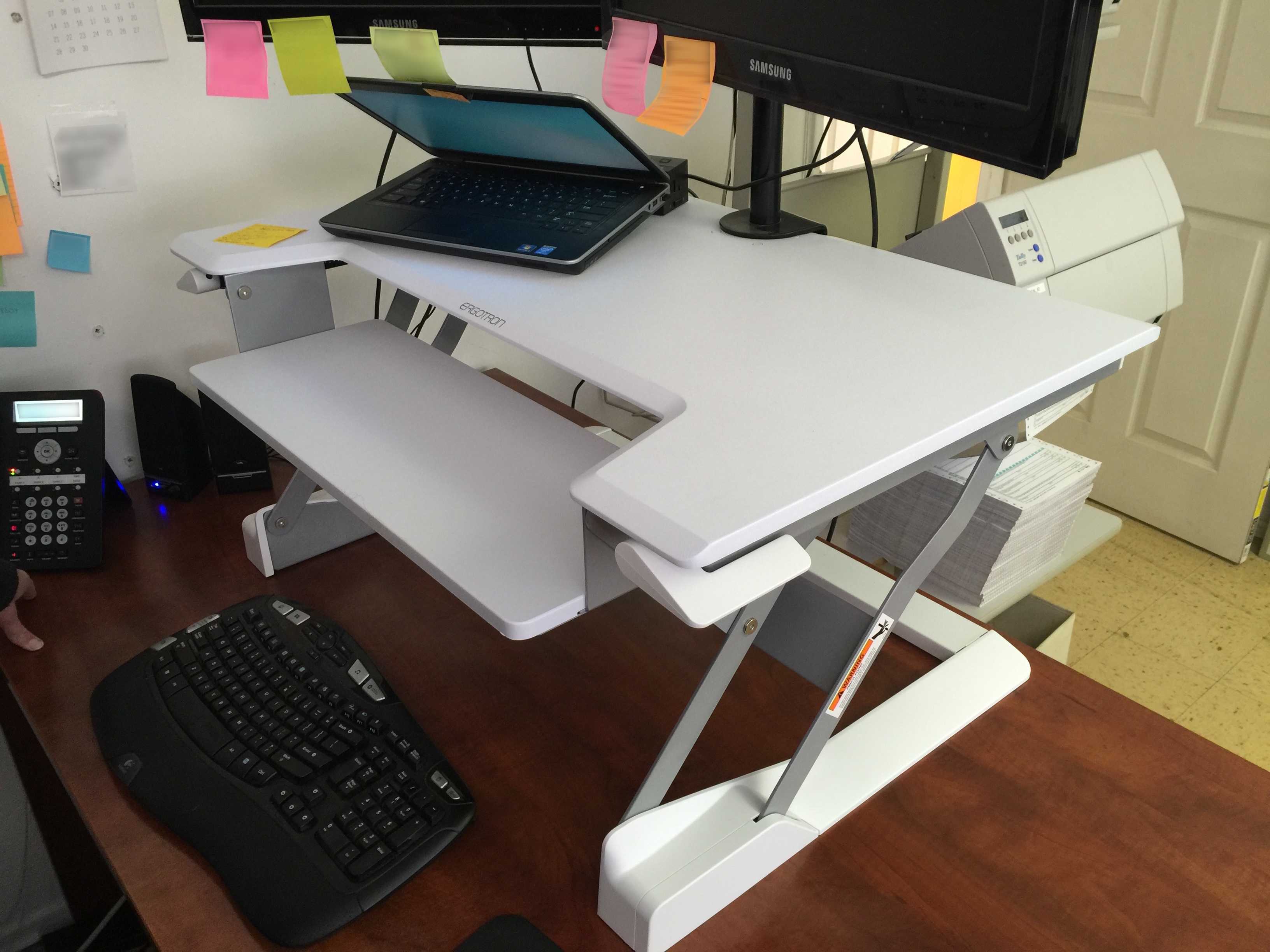 Transform Desk To Standing Desk Review SitStand Desktop Workstation will transform your desk