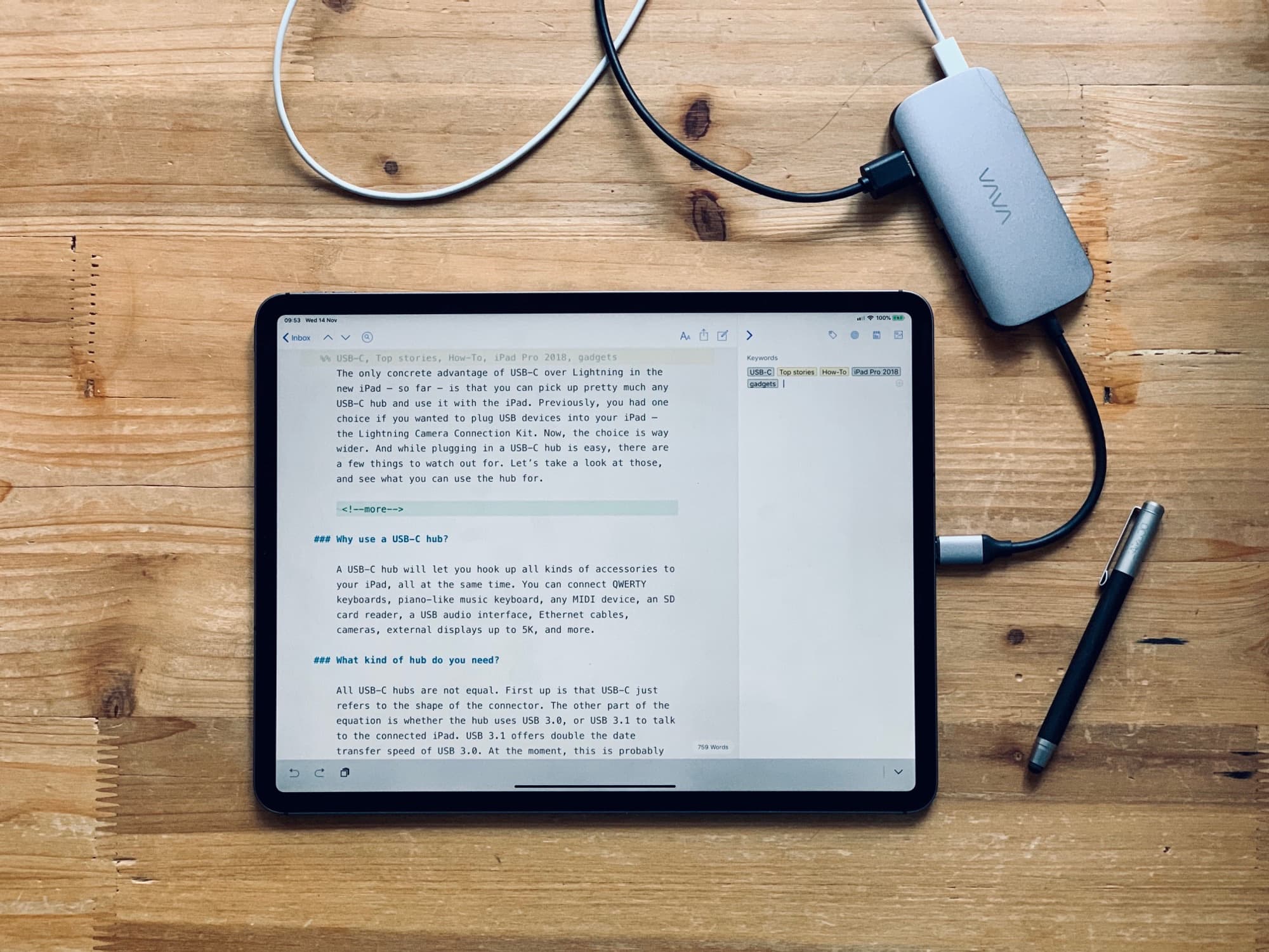 How to use a USBC hub with 2018 iPad Pro Cult of Mac