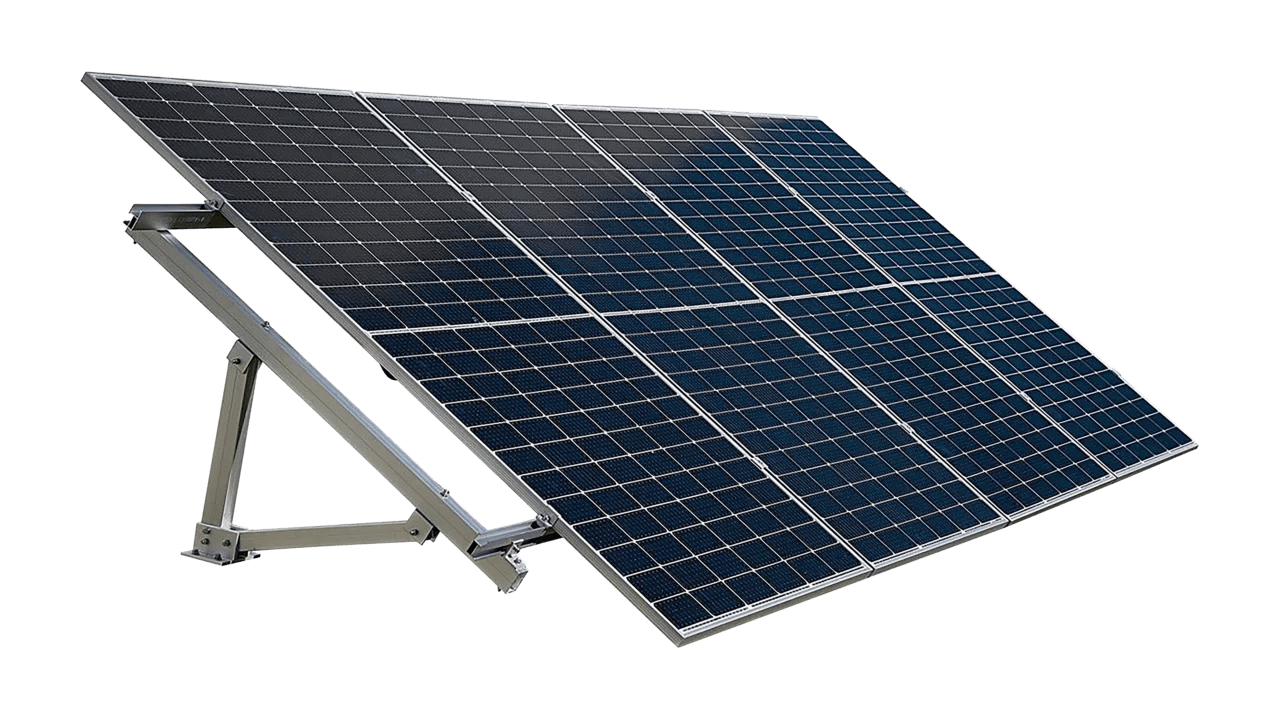 EG4 BrightMount Solar Panel Ground Mount Rack Kit - 4 Panel Ground