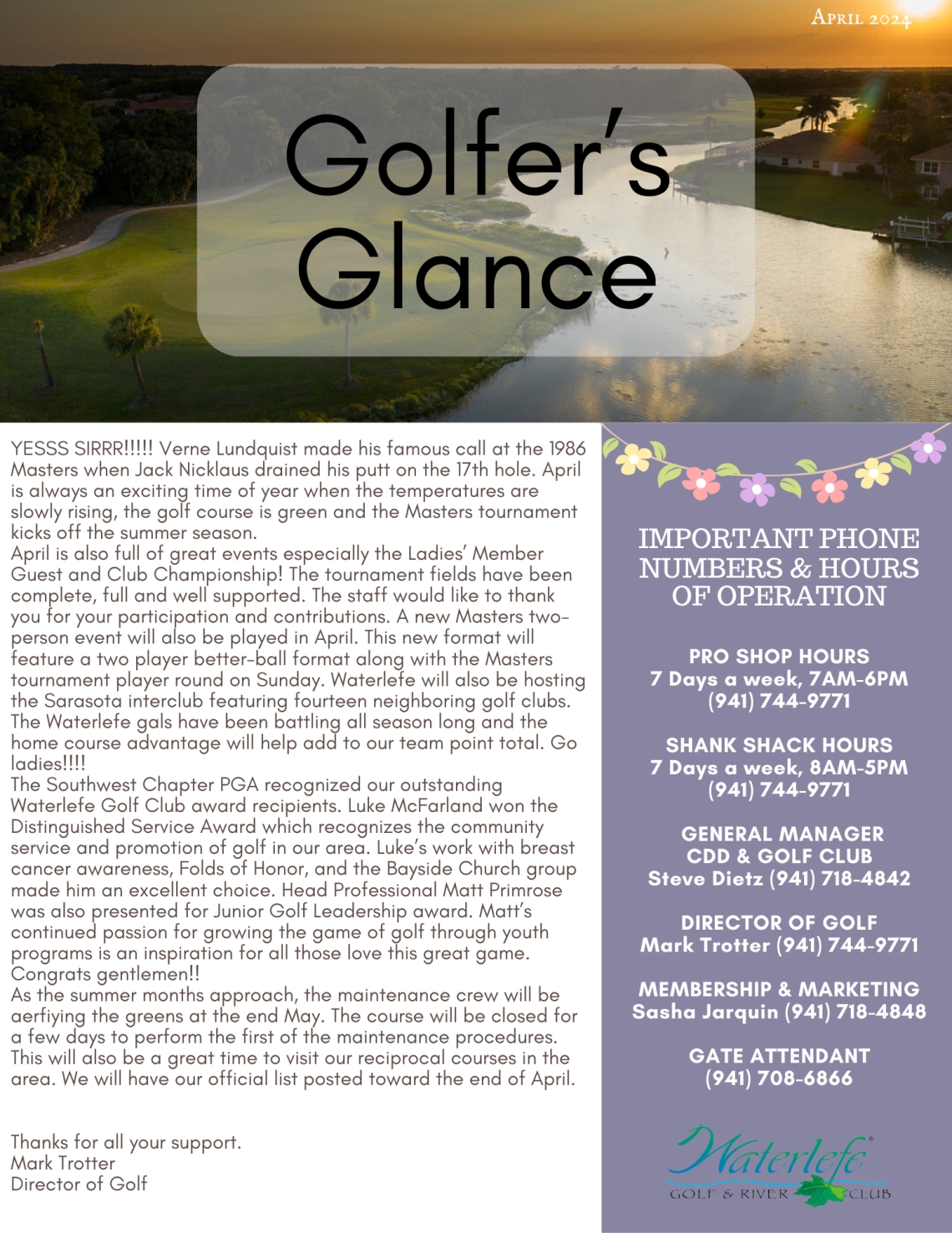 Waterlefe Golf & River Club Bradenton, Florida