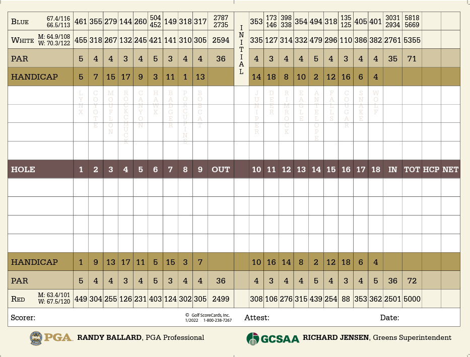 Crooked River Ranch Golf Public Golf Central Oregon Bend