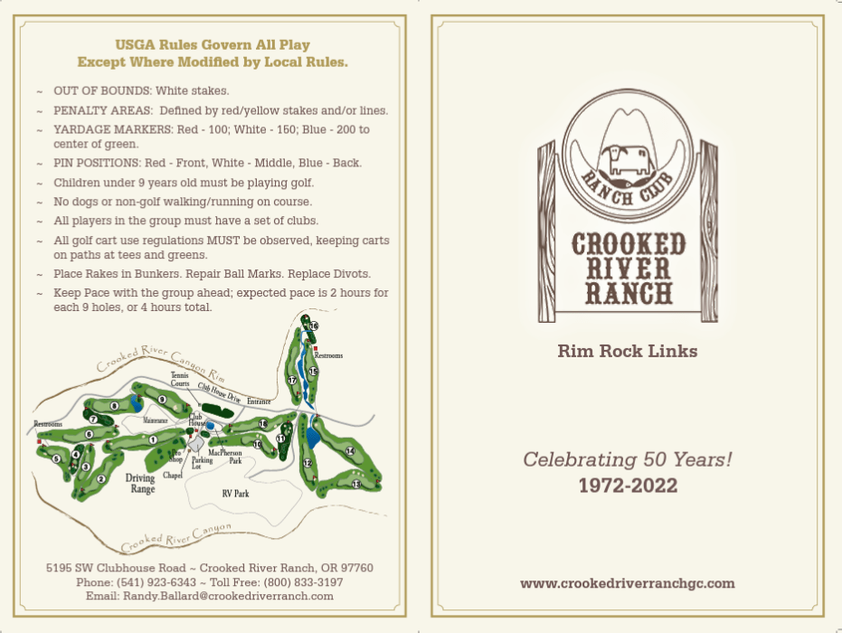 Crooked River Ranch Golf Public Golf Central Oregon Bend