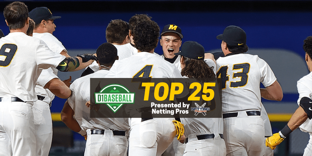 D1Baseball Top 25 LSU Holds At No. 1, Six Teams Enter Rankings