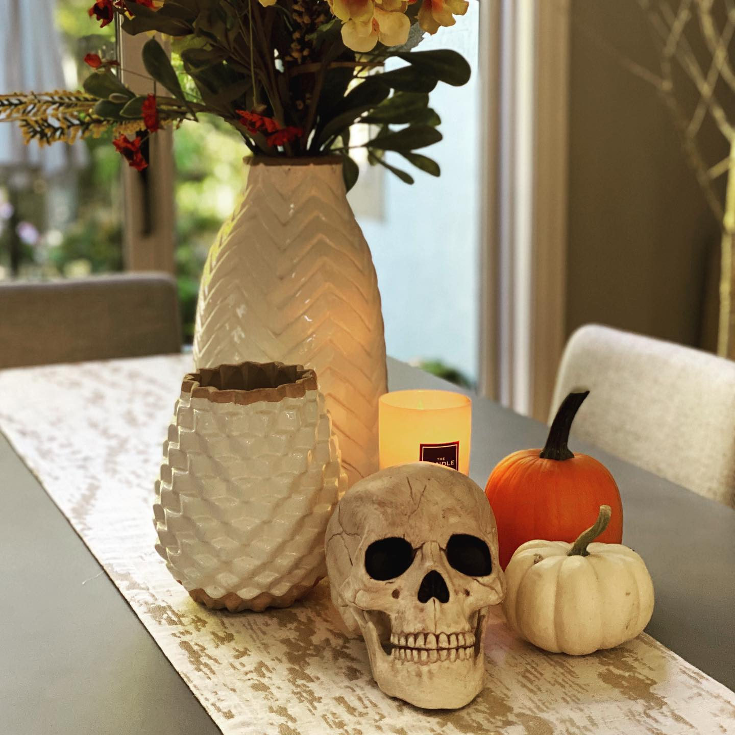 Adra White Chevron Vase + Reviews Crate & Barrel