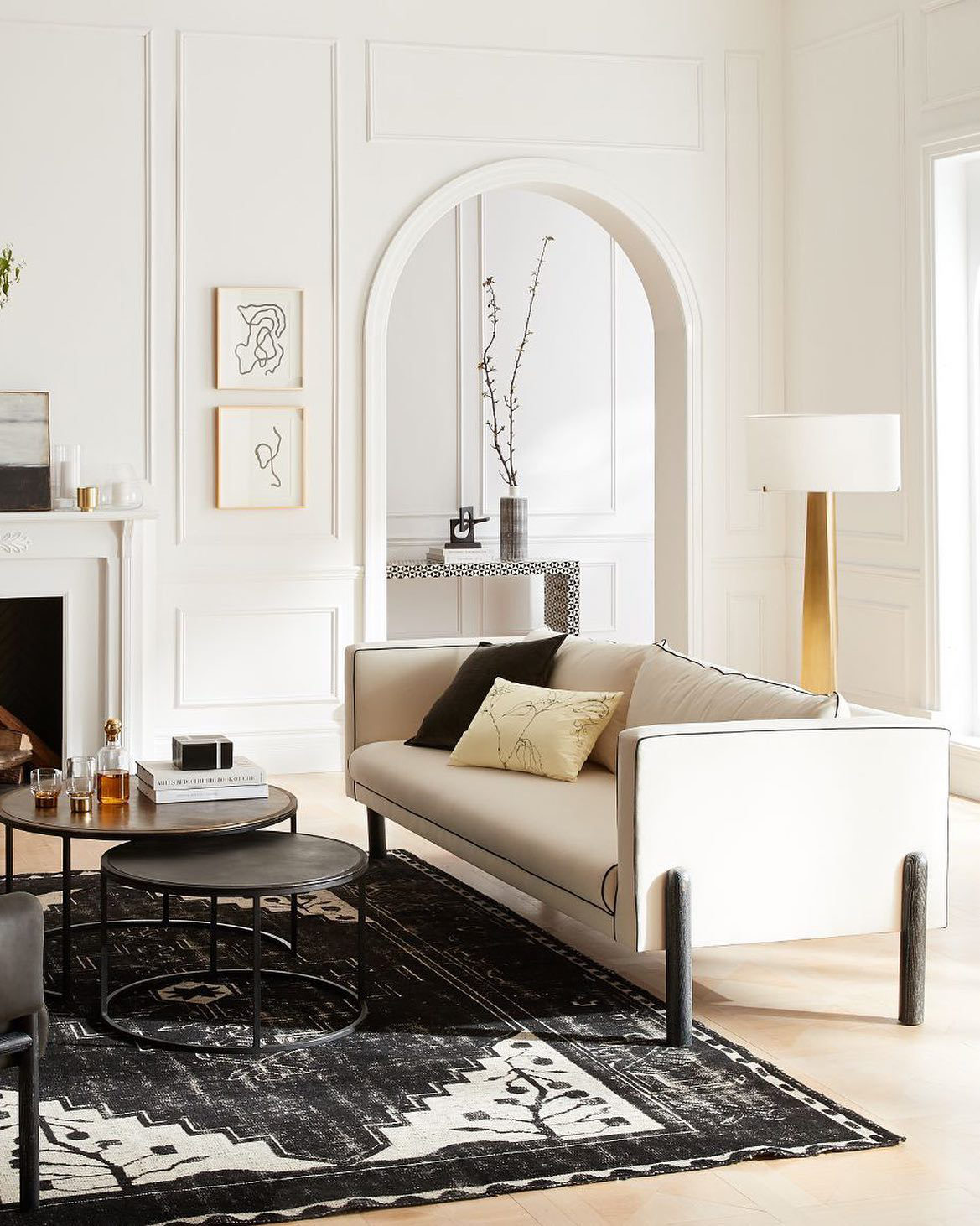 Brushed Brass Picture Frame Gallery, Set of 5 + Reviews Crate & Barrel