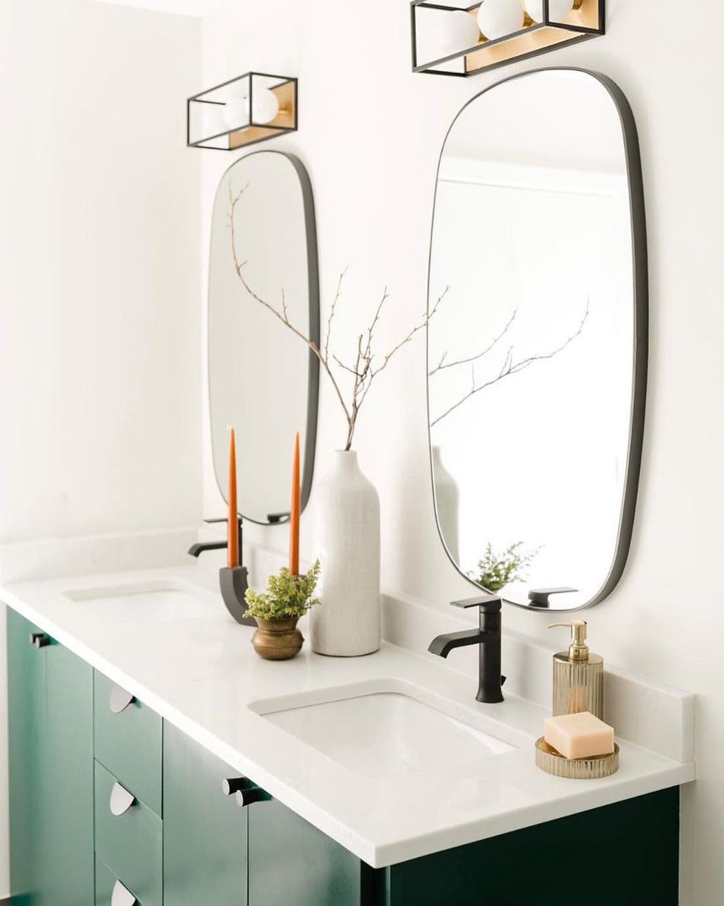 Infinity Black Oblong Wall Mirror 23"x37" + Reviews CB2