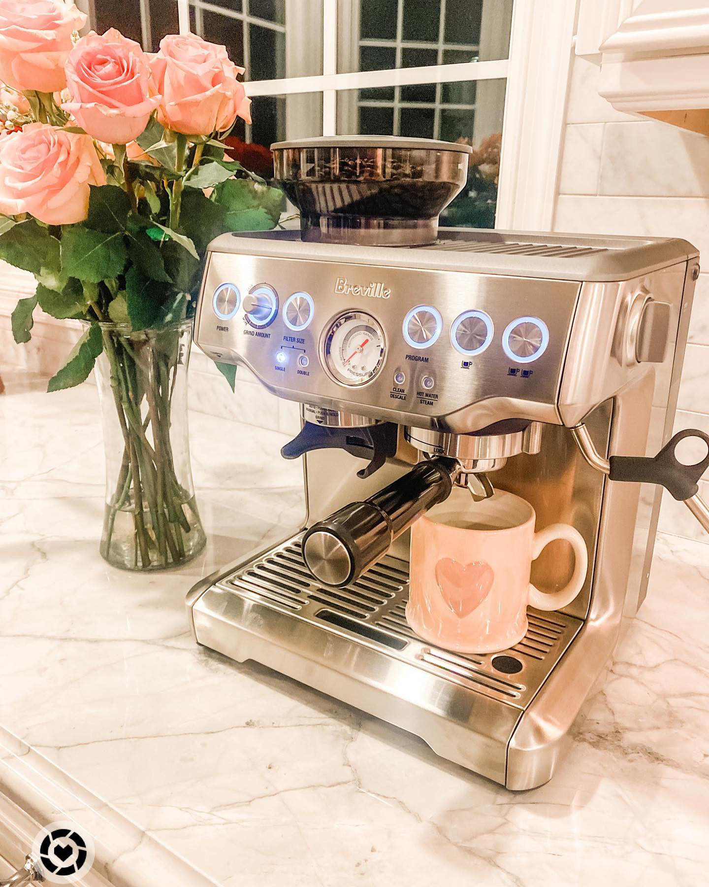 Breville Barista Express Stainless Steel Espresso Machine with Steam