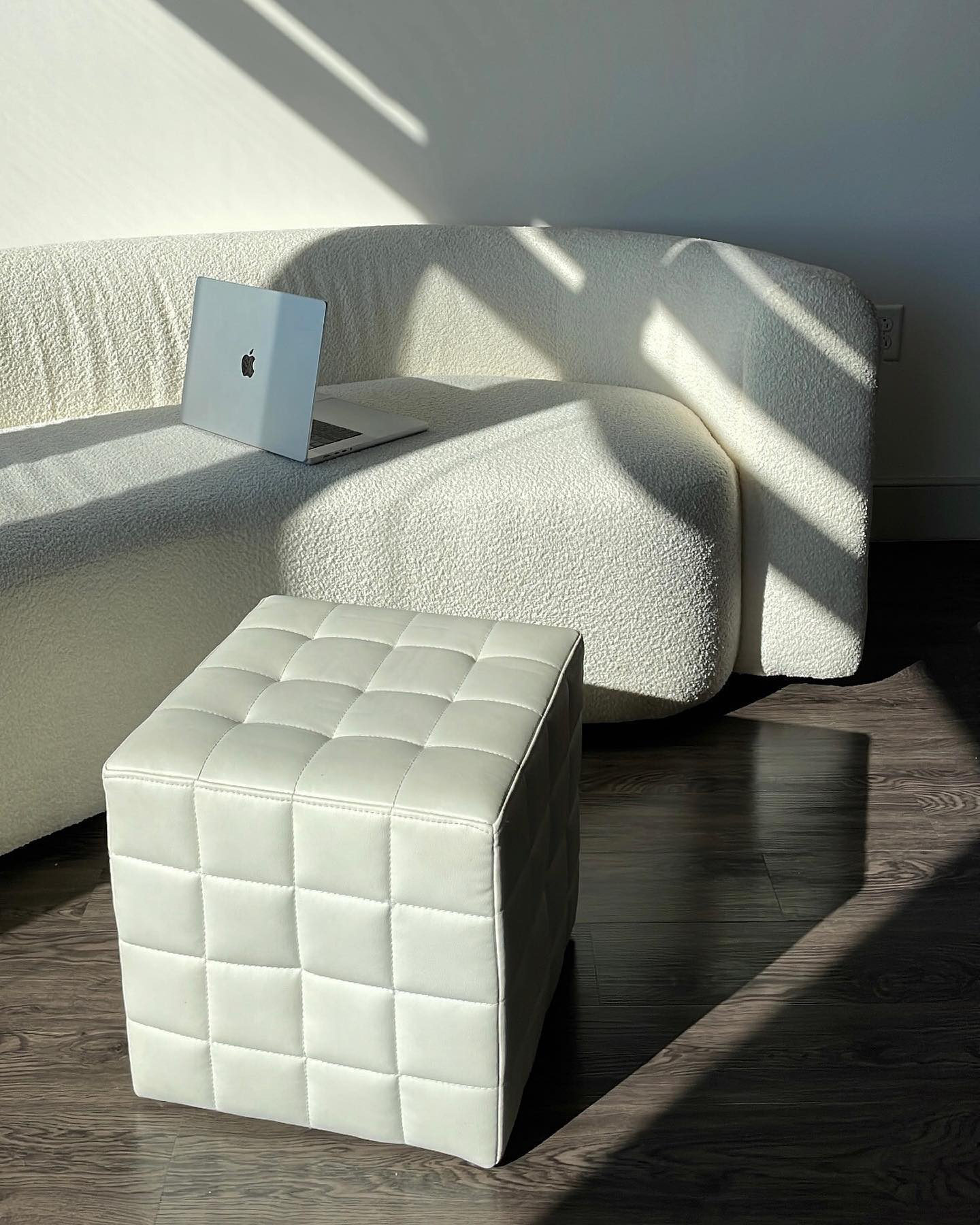 Hugger Curved Boucle Sofa by Leanne Ford + Reviews Crate & Barrel Canada