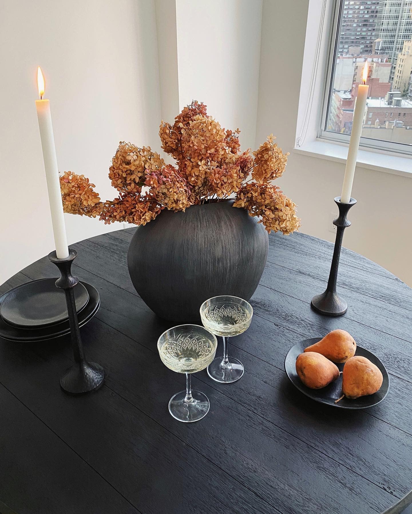 Emmett Bronze Taper Candle Holders Crate & Barrel Canada