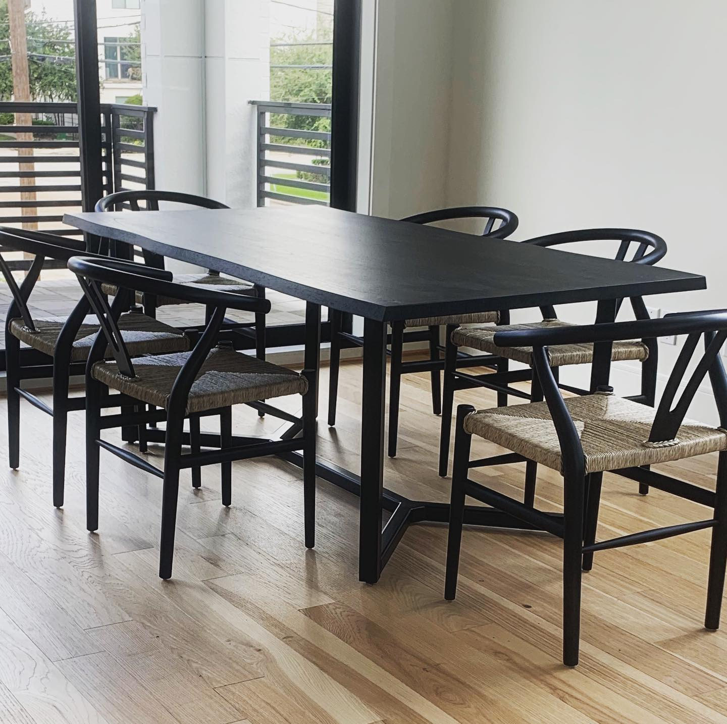 Verge 100" Black Live Edge Dining Table + Reviews Crate & Barrel