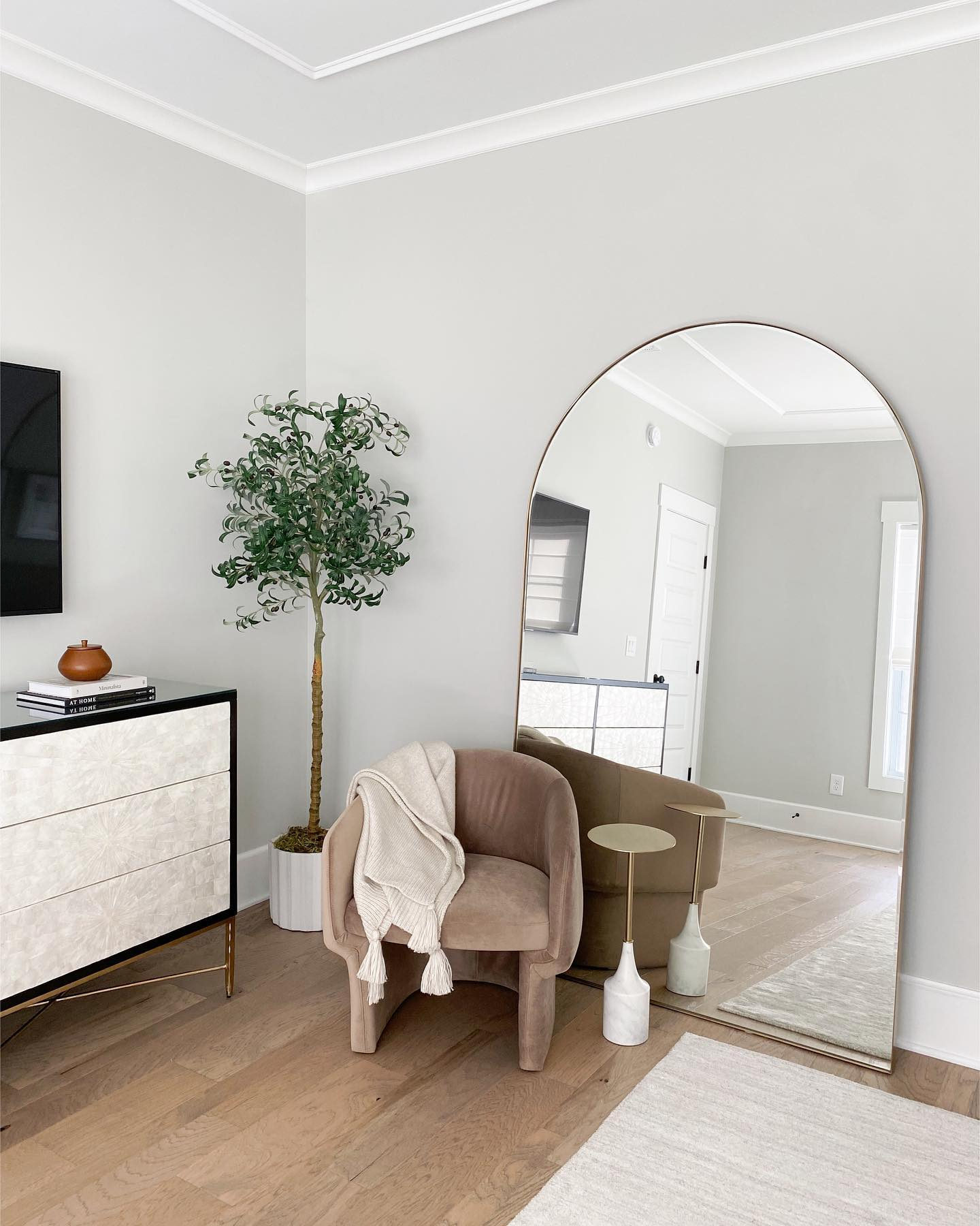 Edge ExtraLarge Silver Arch Floor Mirror 48"x80" + Reviews Crate