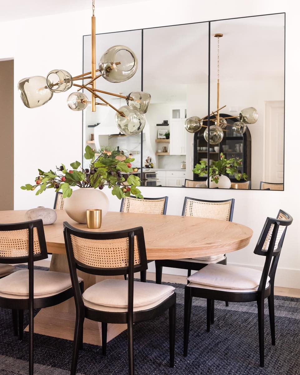 Libby Black and Natural Cane Dining Chair + Reviews Crate & Barrel Canada