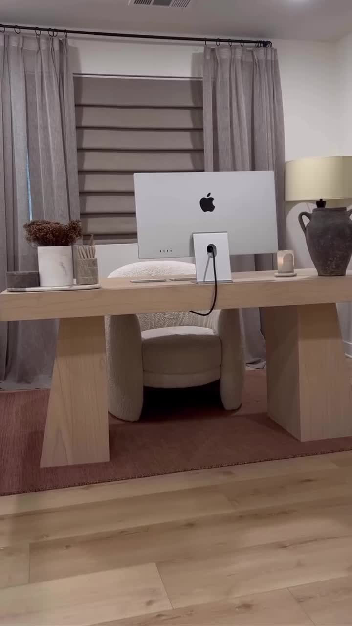 Ridge Bleached Oak Desk CB2