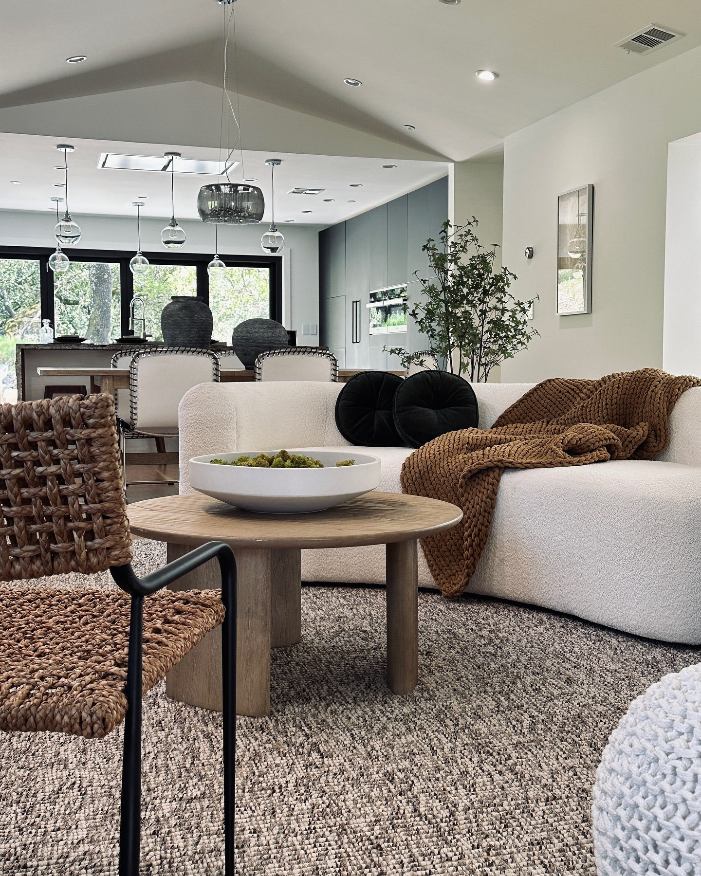 Hugger Curved Boucle Sofa by Leanne Ford + Reviews Crate & Barrel