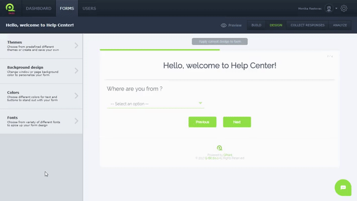 Change Font and Colors in your Form QPoint