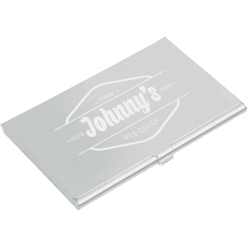 Aluminium Business Card Holder (laser Engraved) Merchandise Ltd