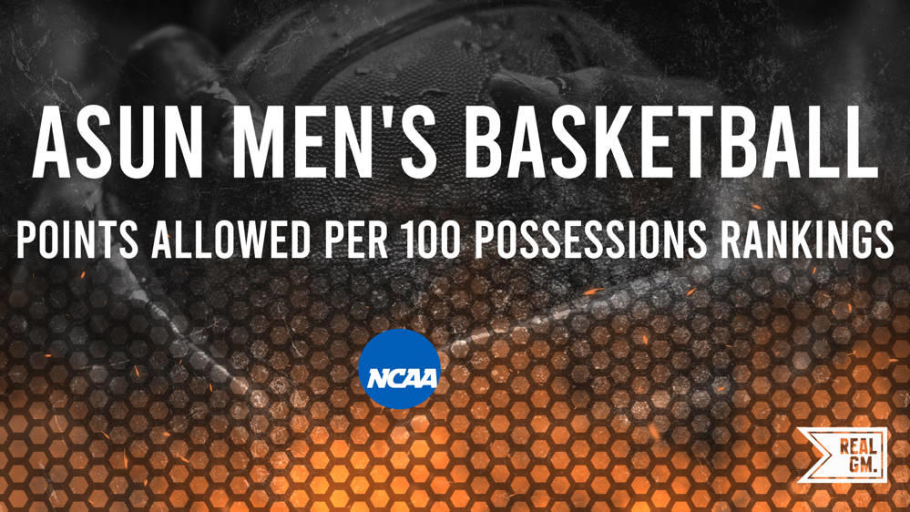 202324 ASUN Team Points Allowed Per 100 Possessions Leaders RealGM